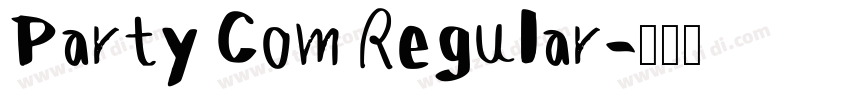 Party Com Regular字体转换